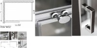 ROLTECHNIK boční stěna LLB 700 výplň intimglass, rám brillant   553-7000000-00-21
